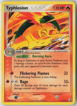 Typhlosion - 17/115 (EX Unseen Forces) [PR - 017/115] Rare LP - Image 1