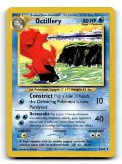 Octillery 34/64 Uncommon Neo Revelation Pokemon Unlimited LP - Image 1