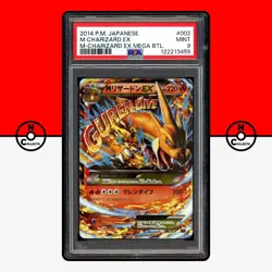 Pokemon PSA 9 M Charizard EX 002/021 XYA Mega Battle Deck Holo Japanese - Image 1