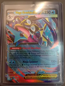 Pokemon Card TCG: Mega Greninja Ex MEP 081 Black Star Promo Ready to Ship! - Image 1