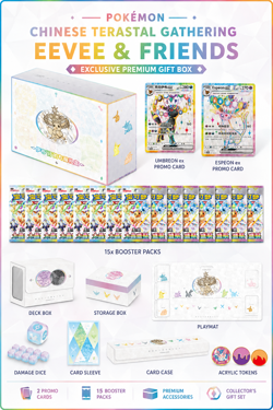 Pokemon TCG Chinese Terastal Gathering Eevee Exclusive Premium Gift Box Sealed - Image 1