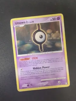 Unown I 37/123 - DMG Mysterious Treasures - Pokemon 2007 Rare TCG Card - Image 1