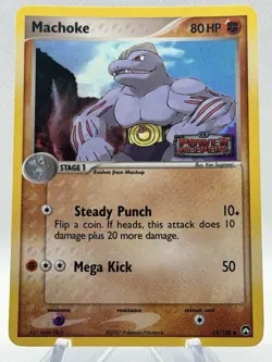 Pokemon Machoke Reverse Holo EX Power Keepers 33/108 NM - Image 1