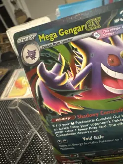POKEMON TCG MEGA EVOLUTIONS GENGAR EX 073 PROMO CARD RARE MEGA MOONLIGHT TIN - Image 4