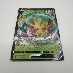 Pokemon TCG Leafeon v Evolving Skies Holo Ultra Rare Card 007/203 - Image 1