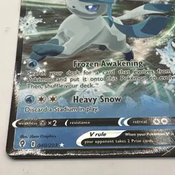 💥 Glaceon V Holo 040/203 Ultra Rare Pokemon Evolving Skies - Image 5