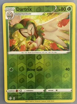 Dartrix 007/072 Reverse Holo Pokemon TCG Shining Fates 2021 NM/M English Egawa - Image 1