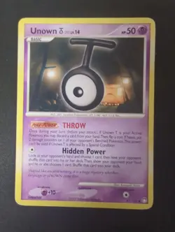 Unown T - 67/123 - Uncommon HP English Pokemon Mysterious Treasures - Image 1