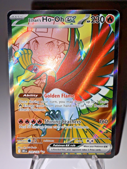 Ethan's Ho-Oh ex 209/182 Ultra Rare Pokemon TCG Destined Rivals NM - Image 2