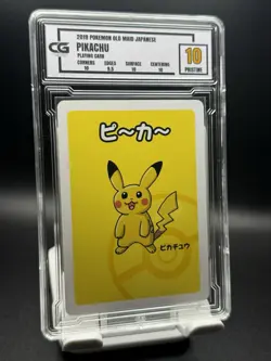 CG Pristine 10 2019 POKEMON OLD MAID JAPANESE PIKACHU PLAYING CARD - Image 1