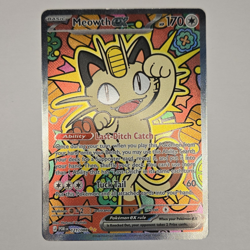 Nintendo Pokemon TCG Meowth ex 121/088 EX Full Art Holo Ultra Rare 2026 - Image 1