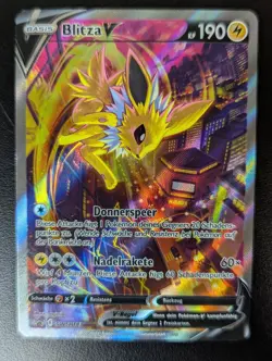 Pokemon Blitza V Alternative Art Deutsch SWSH183 Black Star Promo Near Mint - Image 1