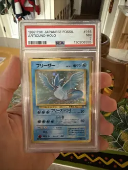 1997 Pokemon Japanese Fossil Holo Articuno #144 - PSA 7 NM - Image 1