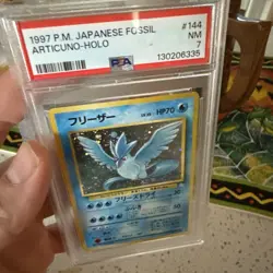 1997 Pokemon Japanese Fossil Holo Articuno #144 - PSA 7 NM - Image 3