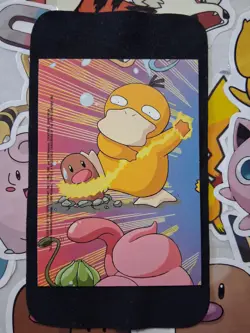Topps Pokemon Surfing Pikachu #25 TV Animation Series 8 Of 10 Stick-Ons LP+ - Image 2