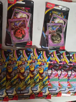 Pokemon Mega Evolution Chaos Rising Sealed– 16 Single Packs In Hand - Image 3