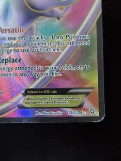 Mew EX 120/124 Dragons Exalted Full Art Holo Ultra Rare EX Pokemon TCG ENG - Image 5