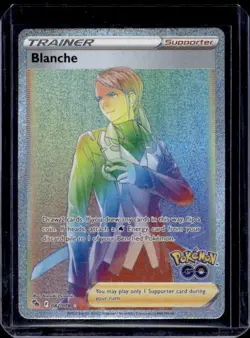 Pokemon TCG Blanche Holo Card Rainbow Secret Rare 082/078 Pokemon Go - Image 1