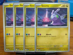 Pokemon TCG Chaos Rising Goomy 066/086 x4 Playset - Image 1