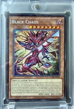 Konami Yu-Gi-Oh! TCG Black Chaos CORI-EN001 Chaos Origin Secret Rare Foil 1st - Image 1