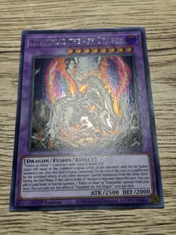 Yu-Gi-Oh! Konami Titaniklad the Ash Dragon ROTD-EN038 Secret Holo 1st - Image 2