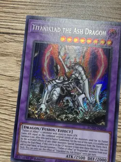 Yu-Gi-Oh! Konami Titaniklad the Ash Dragon ROTD-EN038 Secret Holo 1st - Image 3