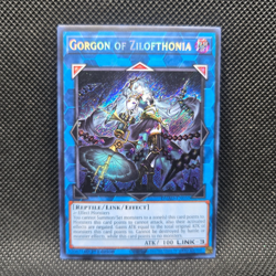 Yugioh Gorgon of Zilofthonia (DUAD-EN050) 1st Ed SECRET RARE HOLO (NEAR MINT) - Image 1