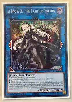 A Bao A Qu, the Lightless Shadow 1st Edition Secret Rare SUDA-EN049 Yu-Gi-Oh! - Image 1