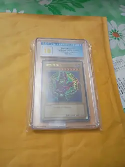 2019 Yugioh DARK MAGICIAN LOB-K005 Korean LOB Reprint Graded CGC 10 Gem Mint - Image 2