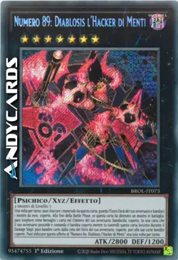 NUMERO 89: DIABLOSIS L'HACKER DI MENTI • Segreta • BROL IT073 • 1Ed • Yugioh! - Image 1