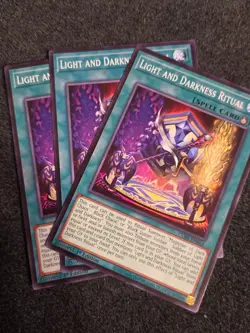 Yugioh! 3x Light and Darkness Ritual CORI-EN044 Common 1st Ed NM - Image 1