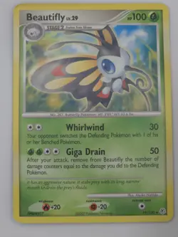 Pokemon TCG Beautifly 19/130 Diamond & Pearl 2007 - Rare Stage 2 Card NM - Image 1