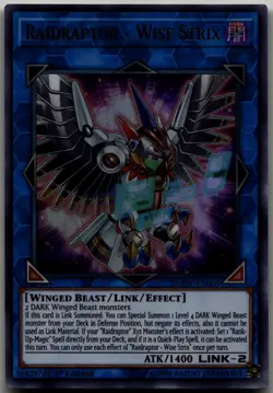 Raidraptor - Wise Strix Ultra Rare Duel Overload DUOV-EN005 LP - Image 1