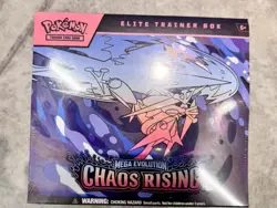 Pokemon TCG Elite Trainer Box Mega Evolution: Chaos Rising English Promo - Image 1