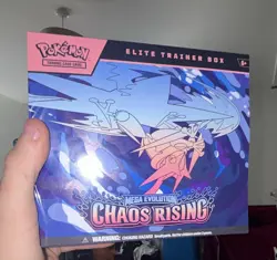 Pokemon TCG Mega Evolution Chaos Rising Elite Trainer Box English 1 Box - Image 1