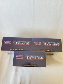 Pokemon TCG Mega Evolution: Chaos Rising Elite Trainer Box x3 English - Image 4