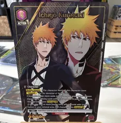 Bandai Union Arena BLEACH Ichigo Kurosaki Character Card 4000 Power Cost 4 - Image 1