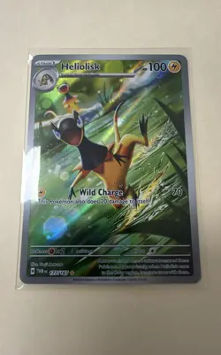 Pokemon TCG Heliolisk 177/167 Twilight Masquerade SV06 Illustration Rare FullArt - Image 1