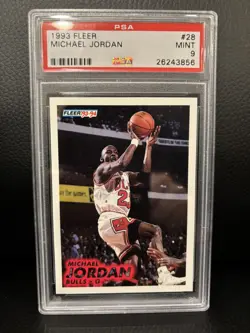 1993-94 Fleer #28 Michael Jordan PSA 9 - Image 1