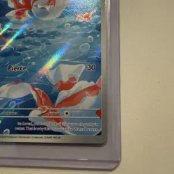 Goldeen Illustration IR Rare 087/084 Pitch Black Card in hand! Pokemon English - Image 4