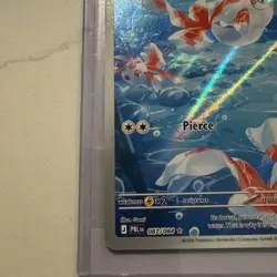Goldeen Illustration IR Rare 087/084 Pitch Black Card in hand! Pokemon English - Image 5