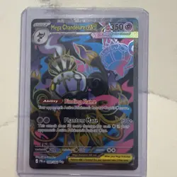 Mega Chandelure EX 099/084 - Pitch Black - Card in hand !!! Pokemon English - Image 1