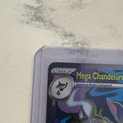Mega Chandelure EX 099/084 - Pitch Black - Card in hand !!! Pokemon English - Image 2