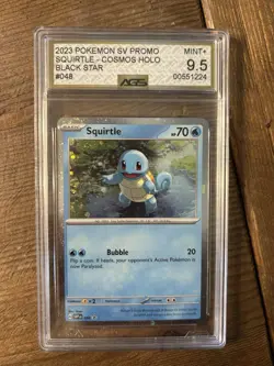 Pokemon TCG Squirtle 048 SV Promo Cards Cosmos Holo Promo Graded AGS 9.5 Eng - Image 1