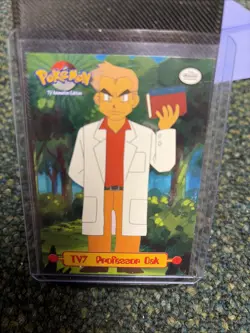 Pokemon Topps Card TV7 Professor Oak Animation Edition - Image 1