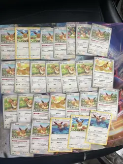 Pokemon Card Eevee Non Holo 65x card lot - Various Sets - Image 3