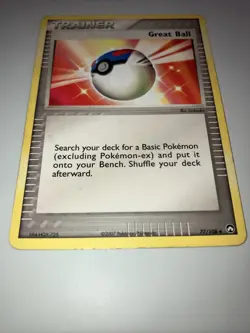 Pokemon EX Power Keepers Uncommon Card - Great Ball 77/108 - Image 4