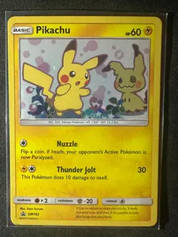 Pikachu SM162 Sm Holo - Pokemon TCG Promo Card - Slightly Worn - Image 1