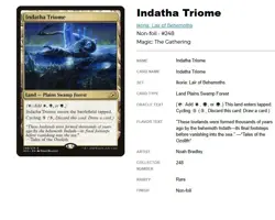 Indatha Triome - Ikoria: Lair of Behemoths - 2020 - Free Bonus Card Included!!! - Image 1