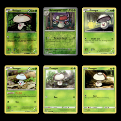 6x Foongus Lot Amoonguss 12 Black White Plasma Storm Pokemon Cards Collection - Image 1